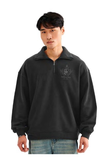 Свитшот с воротом на молнии